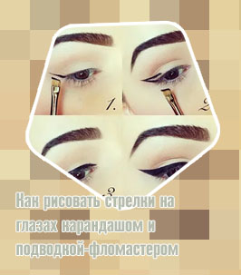 Как рисовать идеальные стрелки на глазах подводкой